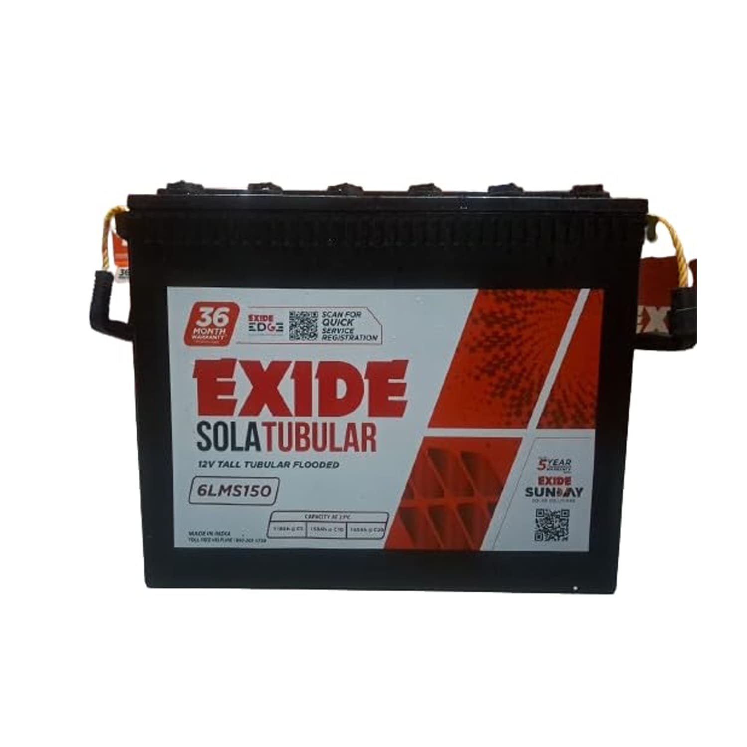 Exide Sola Tubular Battery 150 Ah - 6LMS 150