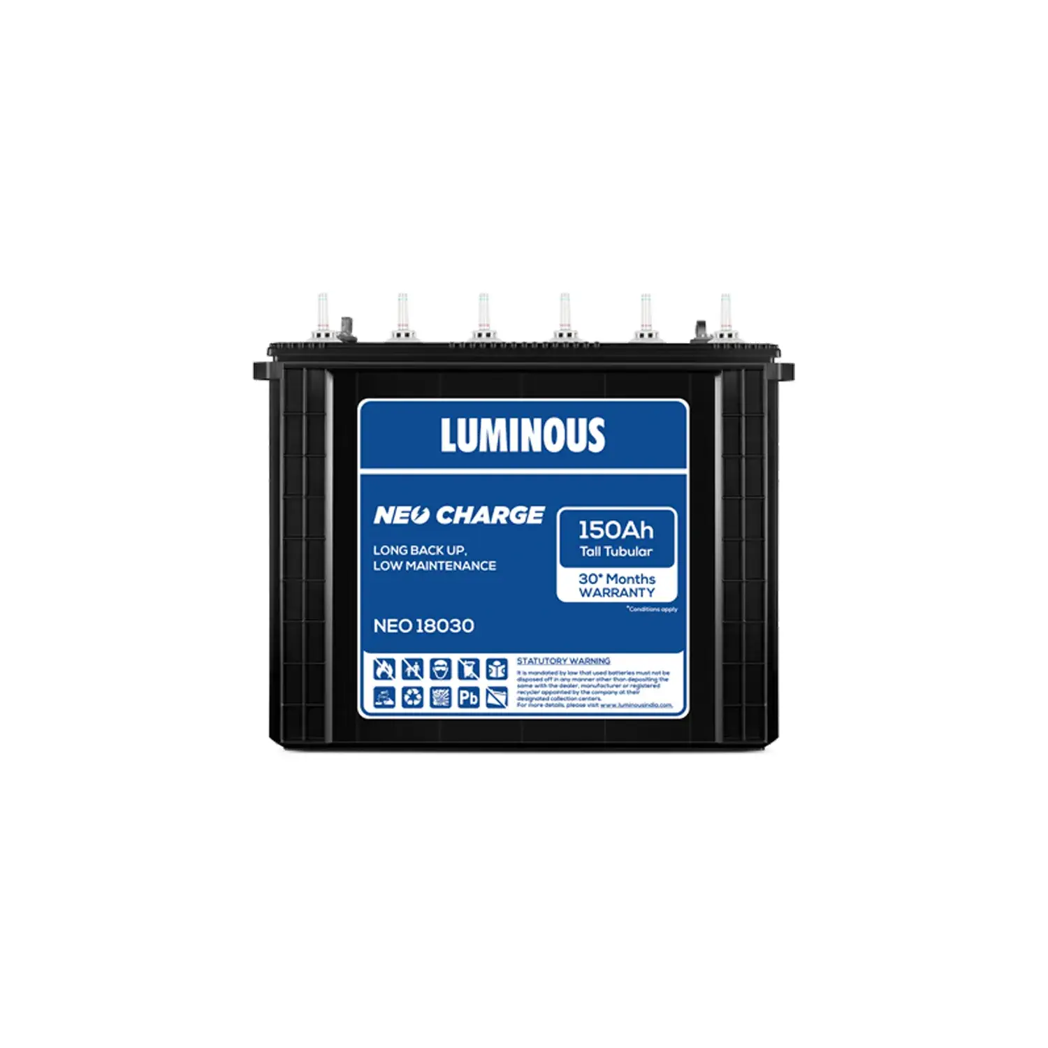 Luminous Neo Charge 150 Ah Tubular Battery