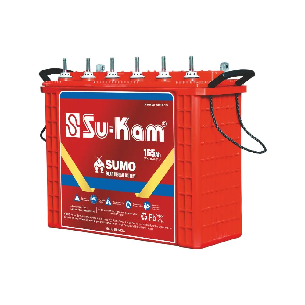 Sukam 165Ah Tubular Battery- Sumo Series
